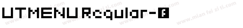 UTMENU Regular字体转换